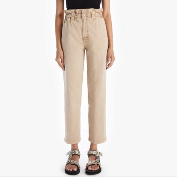 Mother THE YOYO RUFFLE GREASER ANKLE